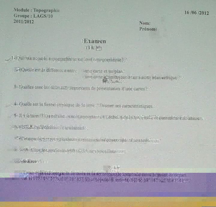 examen géodésie 20011-2012 - geophysique université de Boumerdes.jpg