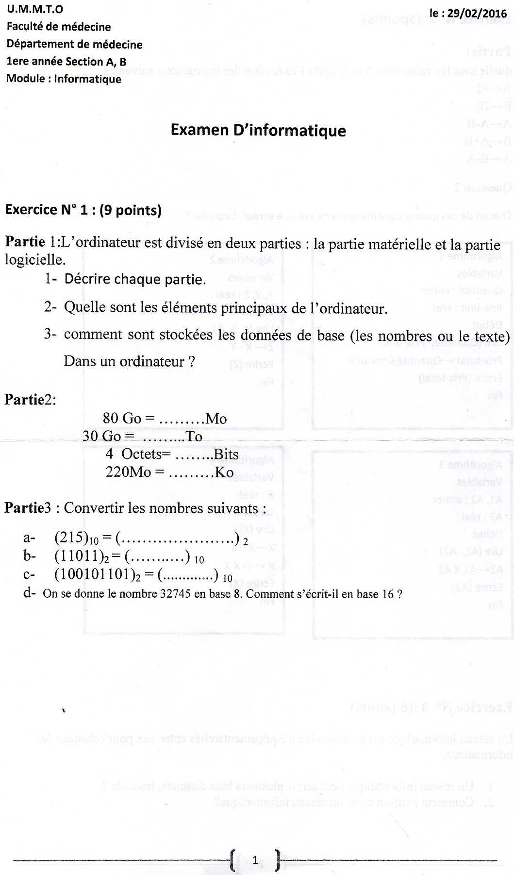 www.espace-etudiant.net -  info exam 1ere année medecine3.jpg